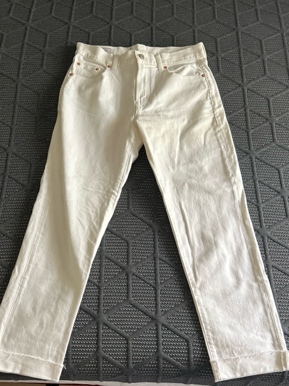GAP Women's Off-White Straight-Leg Jeans